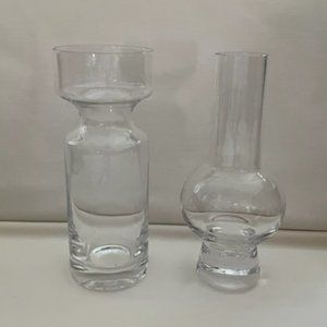 Pair Modern Design Glass Vases